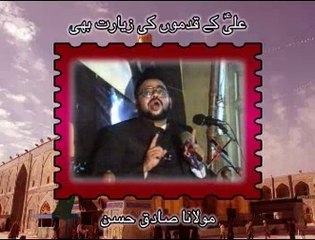 علیؑ کے قدموں کی زیارت بھی ۔ مولانا صادق حسن