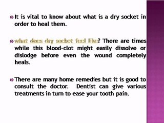 what is a dry socket