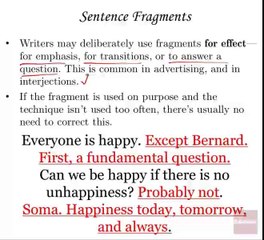 6.1 - Sentence Fragments