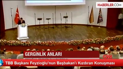 TBB Başkanı Feyzioğlu'nun Başbakan'ı Kızdıran Konuşması
