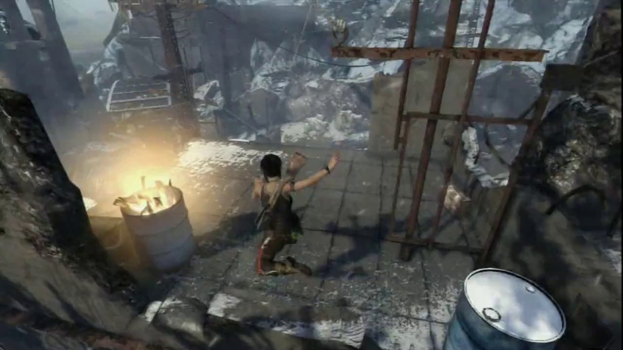 Tomb raider_7.4_L'extérieur de la base_Le géocahce.