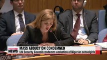 UN Security Council condemns abduction of Nigerian schoolgirls