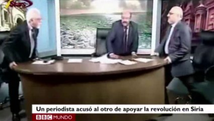 Debate en TV sobre Siria acaba en pelea ante las cámaras