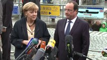 ميركل تستقبل هولاند وسط تأزم الوضع في اوكرانيا