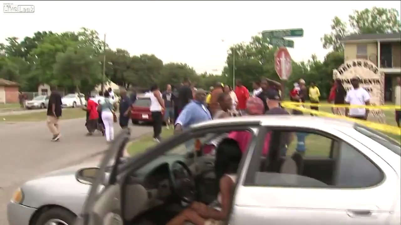 car driver crash the man