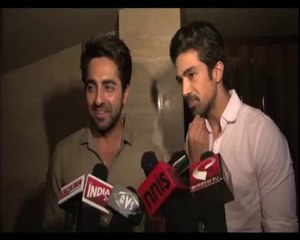 AyushmannSaqib at Hawaa Hawaai special screening