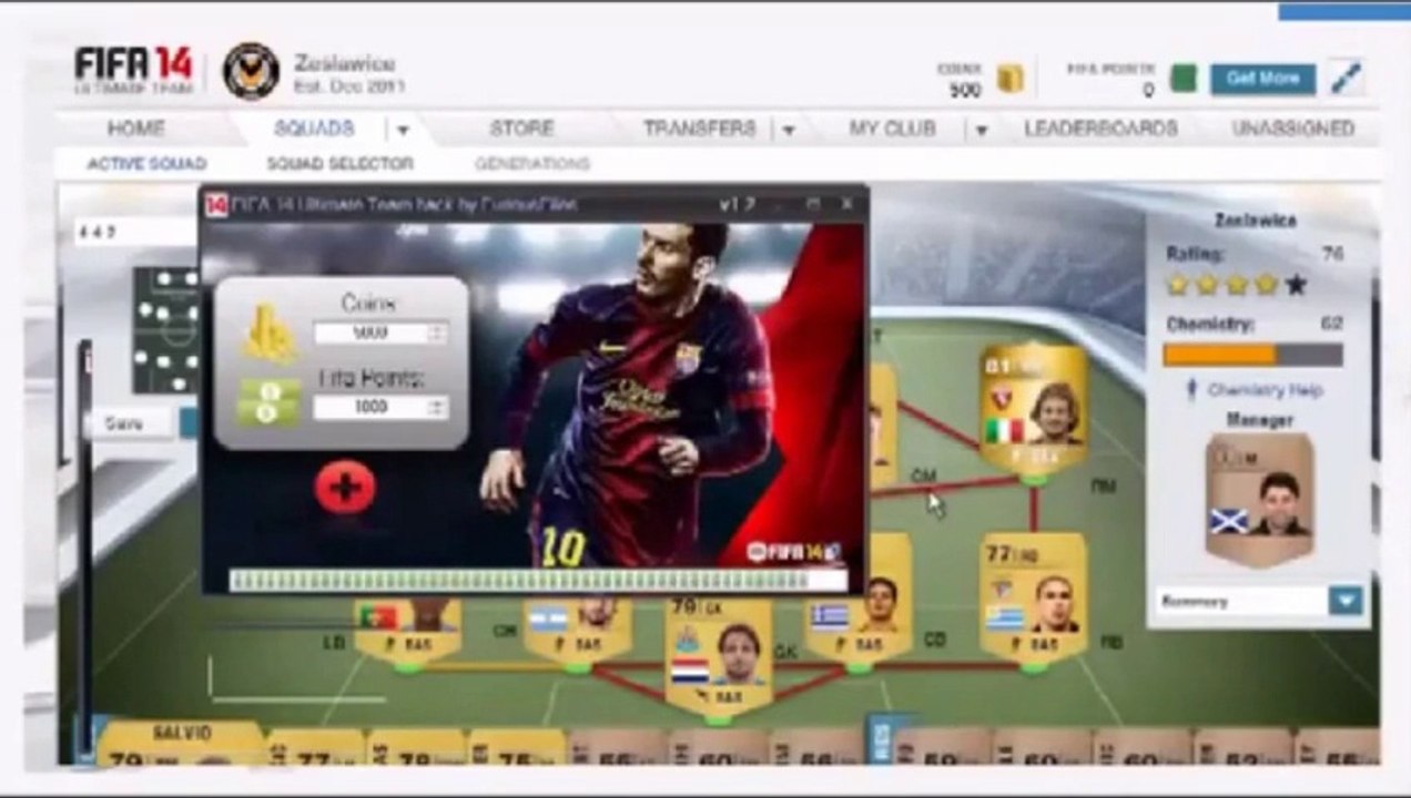 Fifa 14 Ultimate team coin generator for Xbox 350, PS3, PC