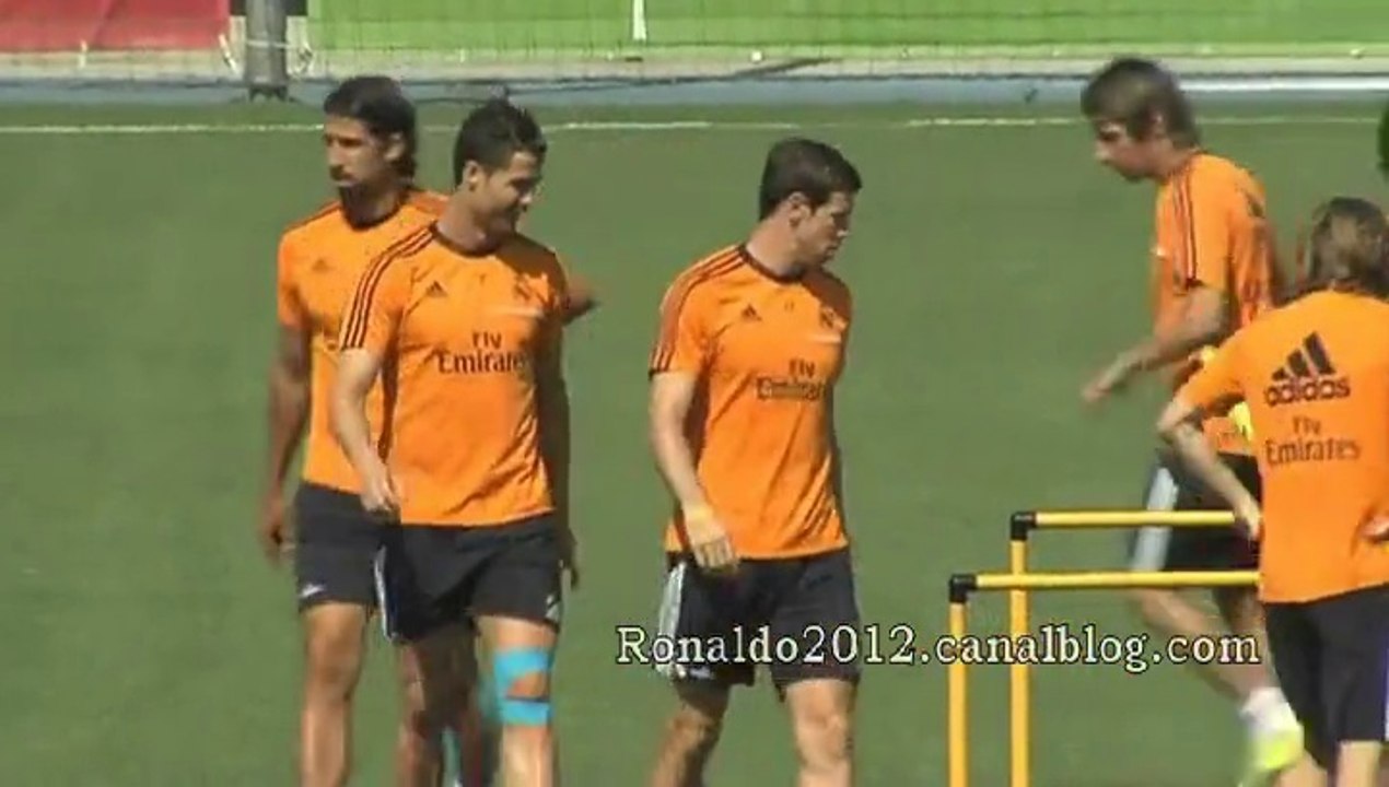 Real training today Cristiano Ronaldo Ramos Gareth Bale Benzema Modric