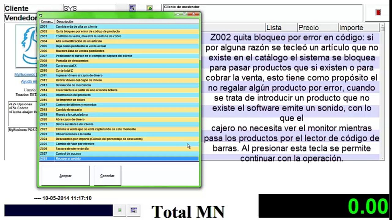 Ayuda en punto de venta