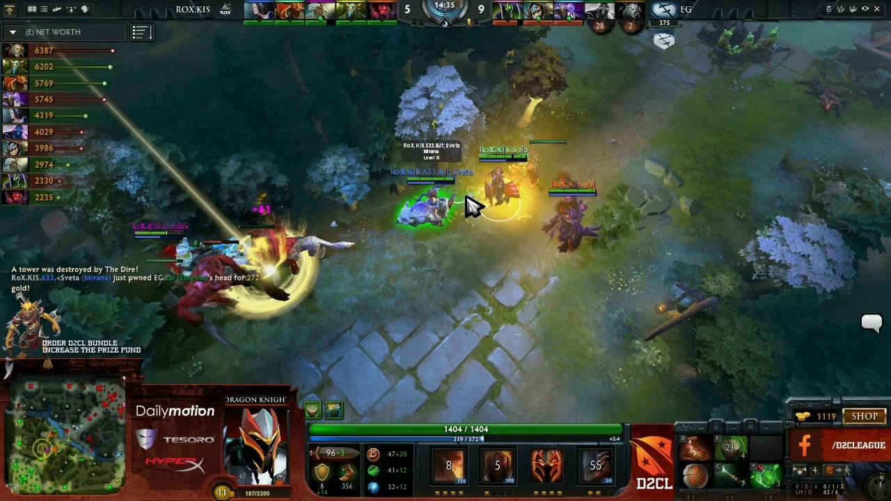 EG vs Rox.KIS Game 2 - Dota 2 Champions League -  @DotaCapitalist & @RyuuboruzDota