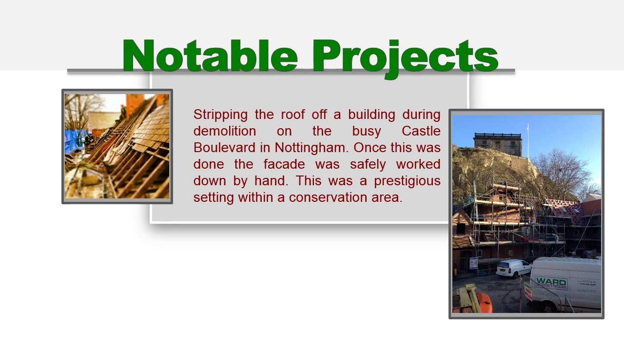 Demolition Nottingham | Ward Demolition | Nottingham Demolition | 0115 9755554