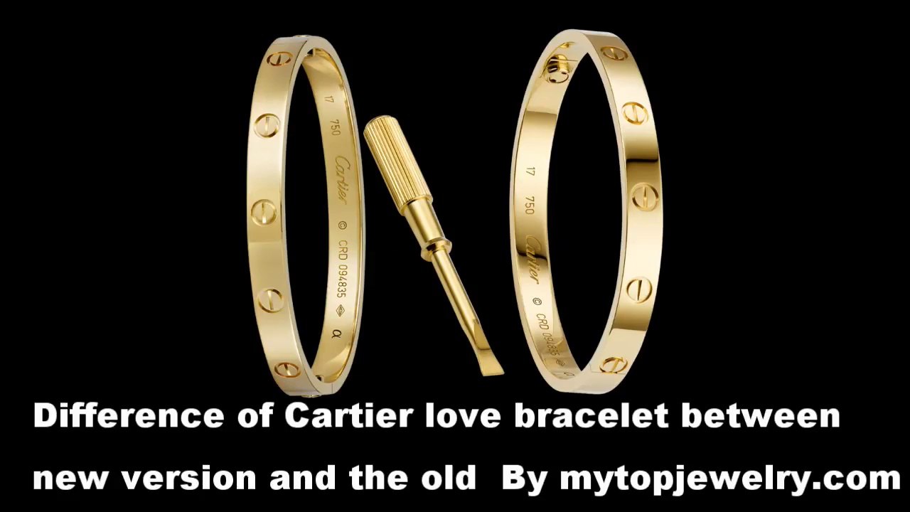 old cartier love bracelet vs new