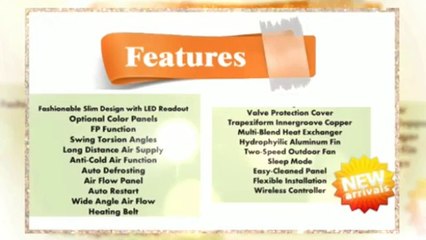 Midea 16 Seer 2 Room 2x12000btu Heat Pump.