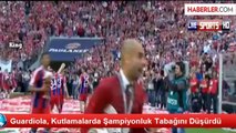 Guardiola, Kutlamalarda Şampiyonluk Tabağını Düşürdü
