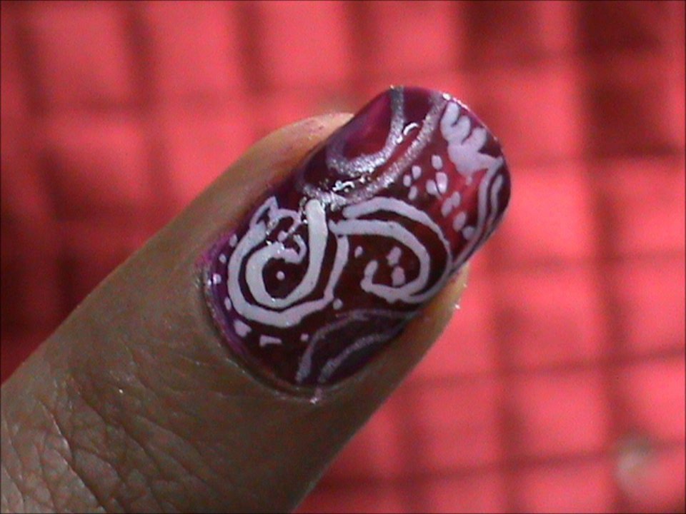 Abstract nail art designs
