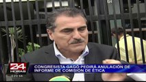 Congresista Julio Gagó pedirá la anulación del informe de la Comisión de Ética