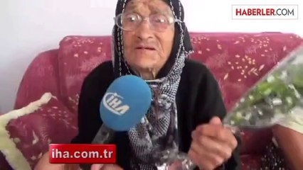 110 Yaşındaki Zeliha Nineye Anneler Günü Kutlaması