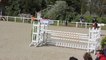 Le Touquet : passage d'un cavalier au concours international de saut d'obstacles