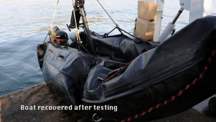 ADAM High Energy Laser Disables Small Boat Target