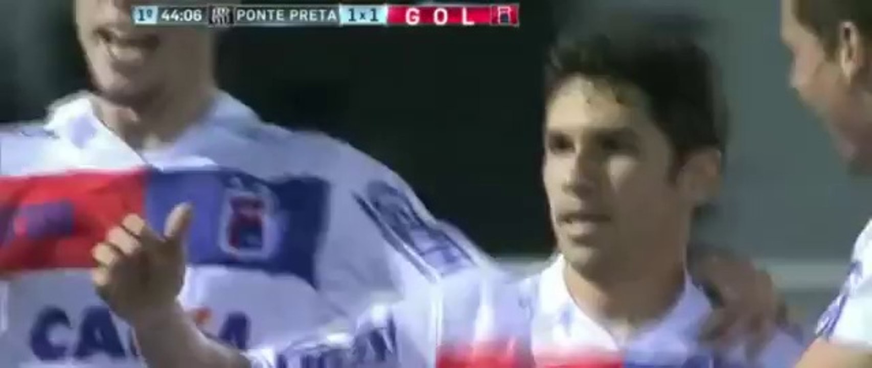 Il s'allonge pour aider le mur sur coup franc ! Ponte Preta 1 x 1 Paraná Copa do Brasil