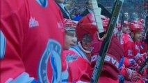 Putin plays ice hockey in Sochi