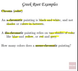 2.3 - Greek Root Words
