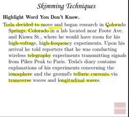 4.1 - Skimming & Scanning
