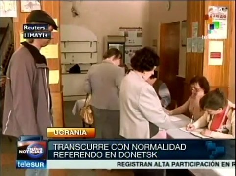 Ucrania: largas filas en el referendo separatista de Donetsk y Lugansk