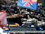 Nacionalistas rechazan referendo al este ucraniano y piden unidad