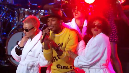 PHARRELL WILLIAMS " Hunter " Live at the Jimmy Kimmel Show 10/05/2014 (HD - Part 3).
