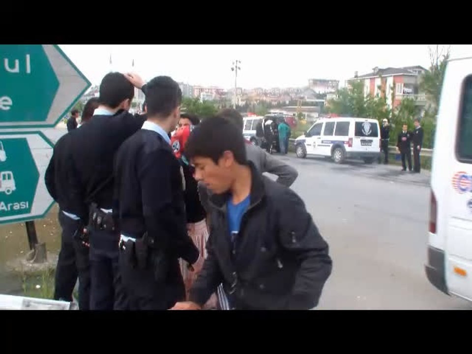 Bağlantı yolunda kaza