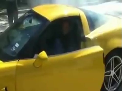 Corvette Z06 Burnout Fail