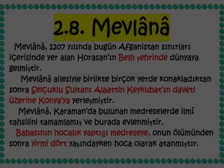 LİSE 9 DKAB: Mevlana, Yunus Emre, Hacı Bayramı Veli
