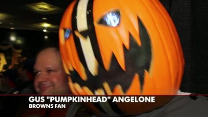 Pumpkin-headed Browns fan will give you nightmares