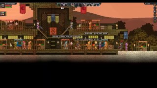 Starbound Lets Play- Finding an Avian Village and Merchants