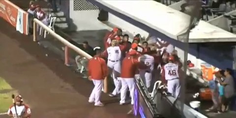 Home Run de Refugio Cervantes de Rojos del Aguila de Veracruz 18-04-2014