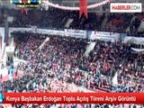 Konya Başbakan Erdoğan Toplu Açılış Töreni Arşiv Görüntü