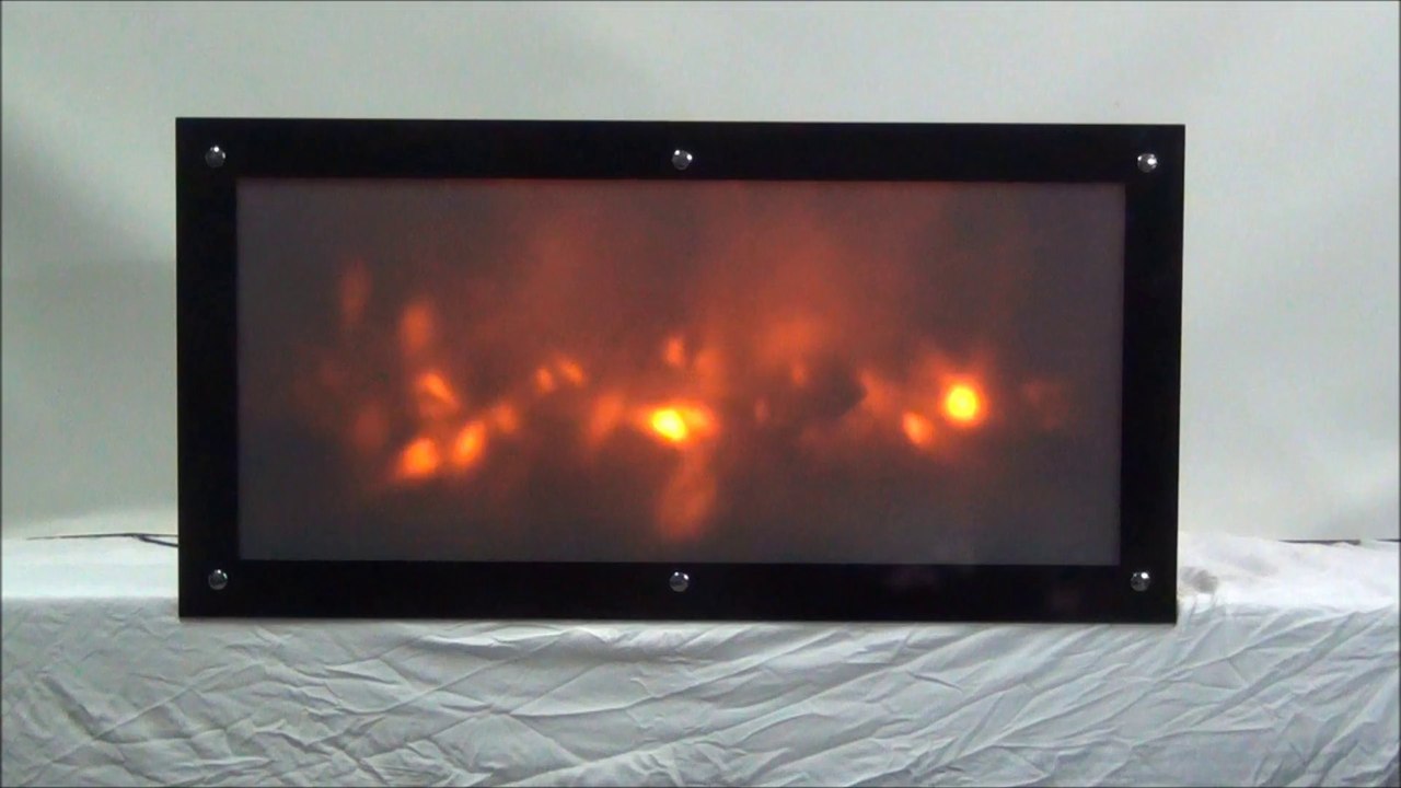 Plazma şömine alev efekti 100