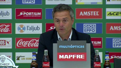 El mensaje de aliento de Escribá en la previa