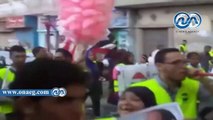 مسيرة  بالإسماعيلية لدعم للسيسي بشعار الحملة 