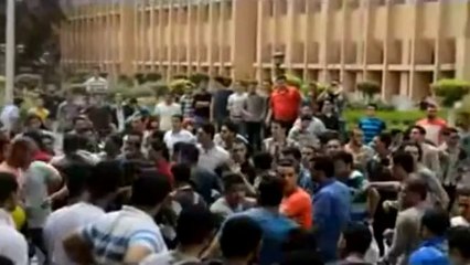 مسيرة لطلاب جماعة الإخوان أمام كلية العلوم بالمنوفية