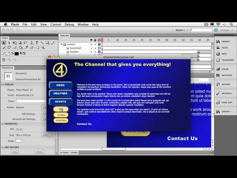 Adobe Flash Chapter 07 - ActionScript & Interactivity P2
