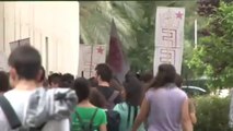 Tercera jornada de huelga de estudiantes en la Universidad Politécnica de Valencia