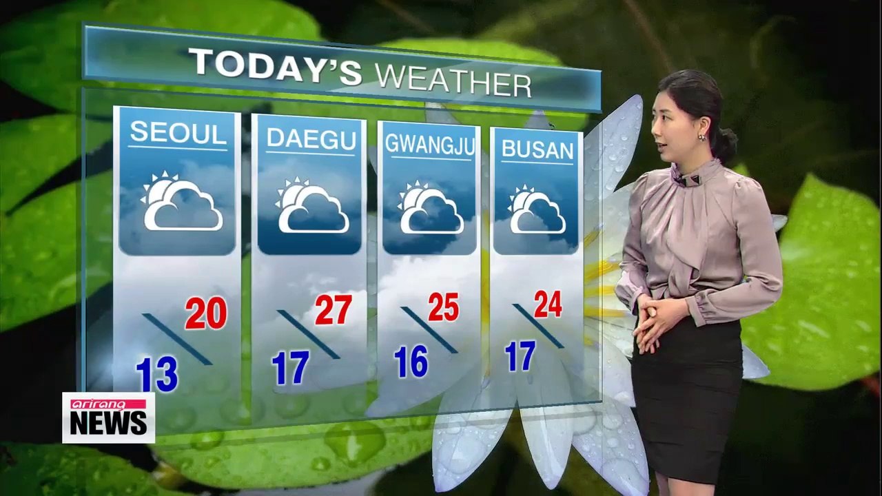 Sunny afternoon ahead of the day, breezy afternoon in Seoul