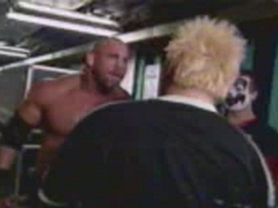 WCW - Bill Goldberg Beats Backstage
