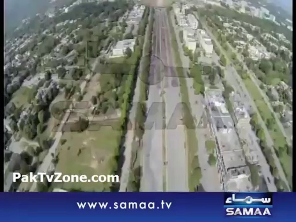 Drone used to cover PTI's D Chowk Jalsa - SAMAA becomes maiden channel to use SkyCam