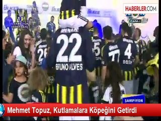 Fenerbahçeli Futbolcular Şampiyonluk Kutlamalarına 'Kangal' Getirdi