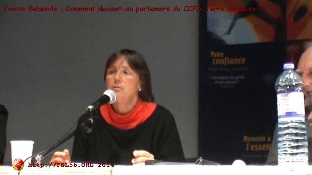 Comment devient-on partenaire du CCFD-Terre Solidaire ? (conférence-débat) - Yvonne Belaunde - FSL56