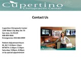 Cupertino Chiropractic Center Weekend CA