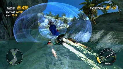 Hydro Thunder Hurricane Monster Island Race w Cutthroat Trailer